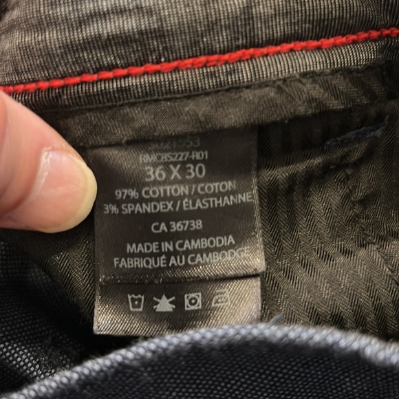 Men’s 97% Cotton Light Pants.(blue) 36/30 x 27.5” Inseam. Like New - Picture 8 of 8